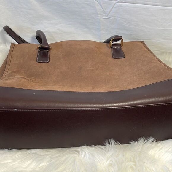 Diane Von Furstenberg Brown Suede Shopper Tote Bag - Picture 10 of 11